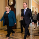 Rep. Zoe Lofgren (D-CA) and Rep. Adam Schiff (D-CA) on January 30, 2020 in Washington, DC.